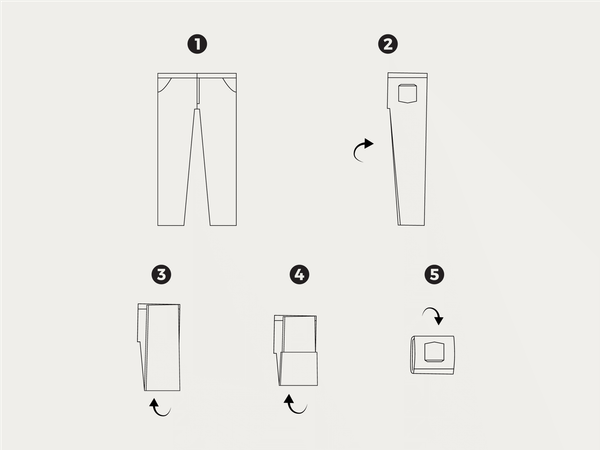 Bí quyết gấp các loại quần denim, quần âu và quần kaki