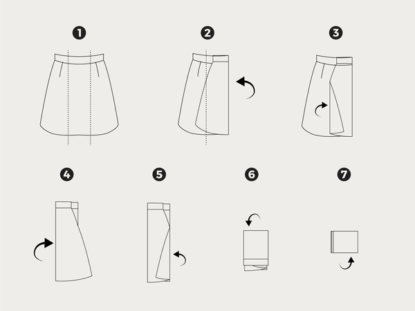 Mẹo gấp các loại váy không bị nhăn